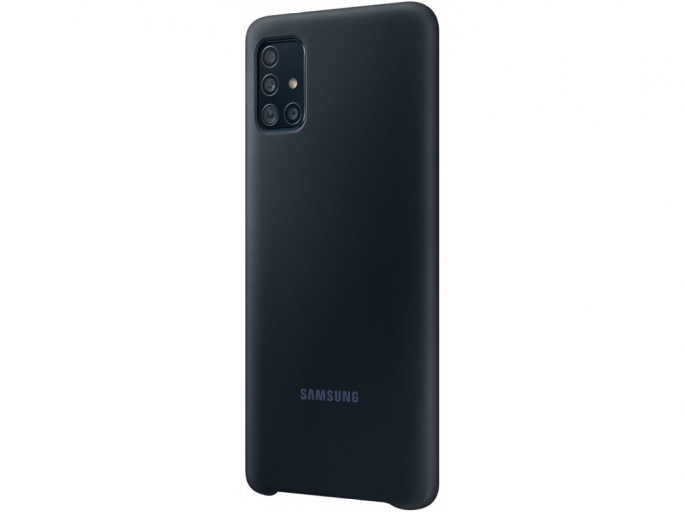 Накладка Samsung Silicone Cover для Samsung Galaxy A51/А515 (EF-PA515TBEGRU) Black 2 - Фото 2