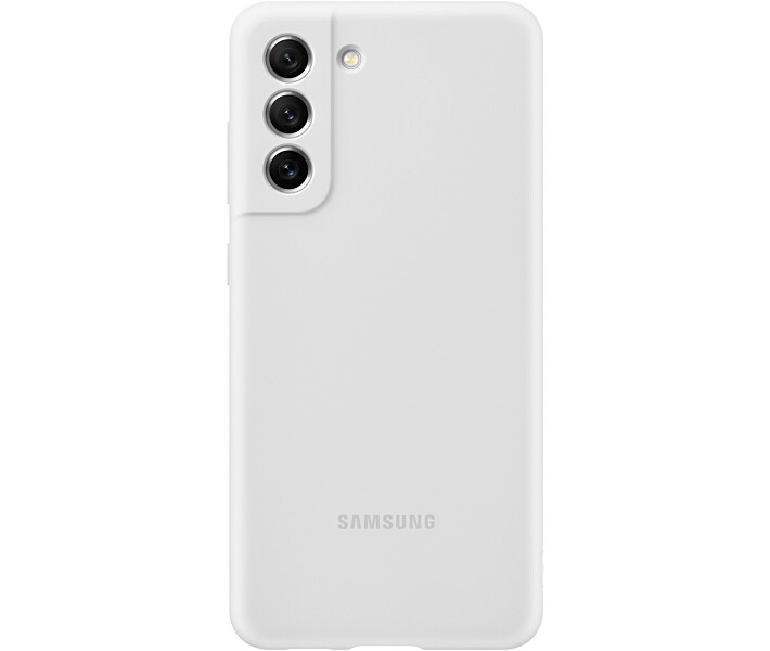Панель Samsung Silicone Cover для Samsung Galaxy S21 FE (EF-PG990TWEGRU) White 3 - Фото 3