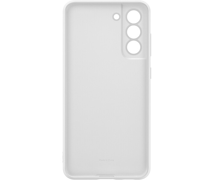Панель Samsung Silicone Cover для Samsung Galaxy S21 FE (EF-PG990TWEGRU) White 4 - Фото 4