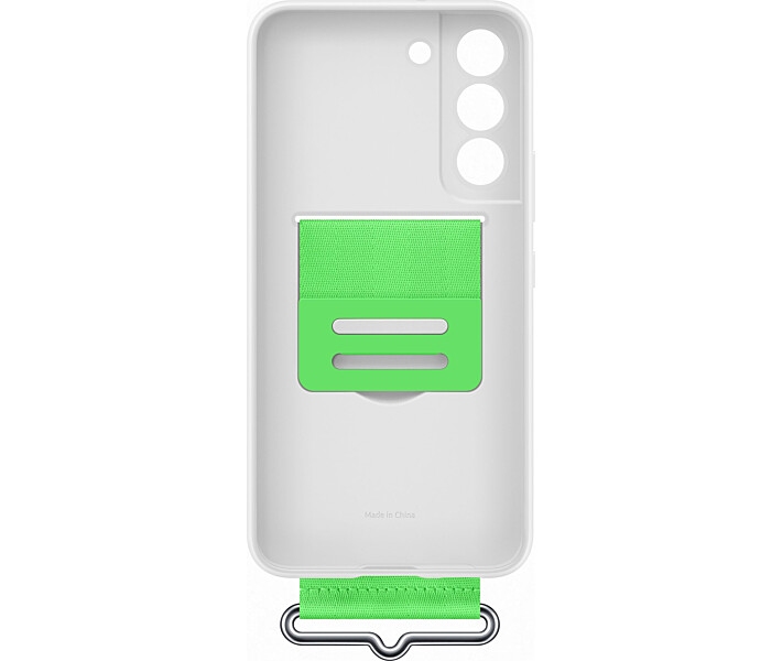 Накладка Samsung Silicone with Strap Cover для Samsung Galaxy S22 Plus (EF-GS906TWEGRU) White 3 - Фото 3