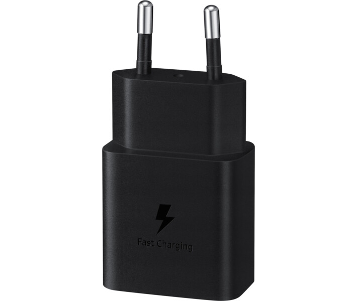 Сетевое зарядное устройство Samsung 15W Power Adapter Type-C Cable (EP-T1510XBEGRU) Black 3 - Фото 3