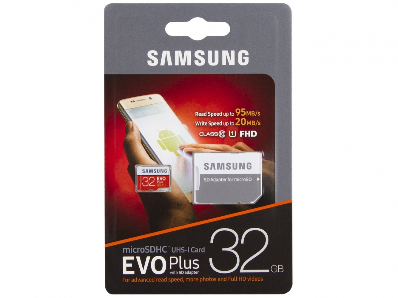Карта пам'яті Samsung microSDHC 32GB EVO Plus UHS-I Class 10 (MB-MC32GA/RU) 3 - Фото 3