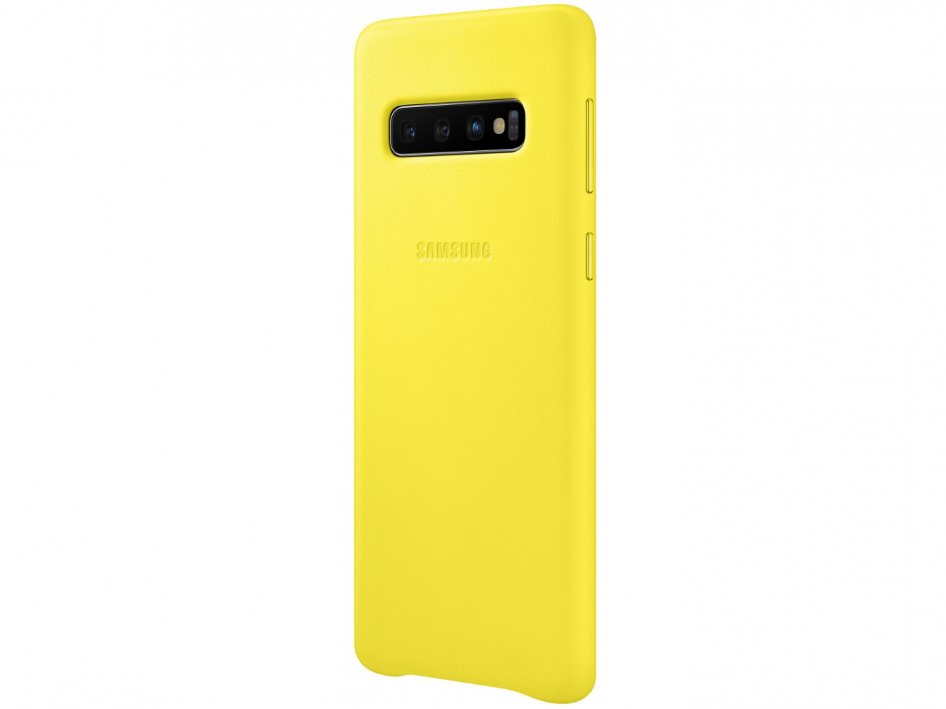 Панель Samsung Leather Cover для Samsung Galaxy S10 (EF-VG973LYEGRU) Yellow 2 - Фото 2