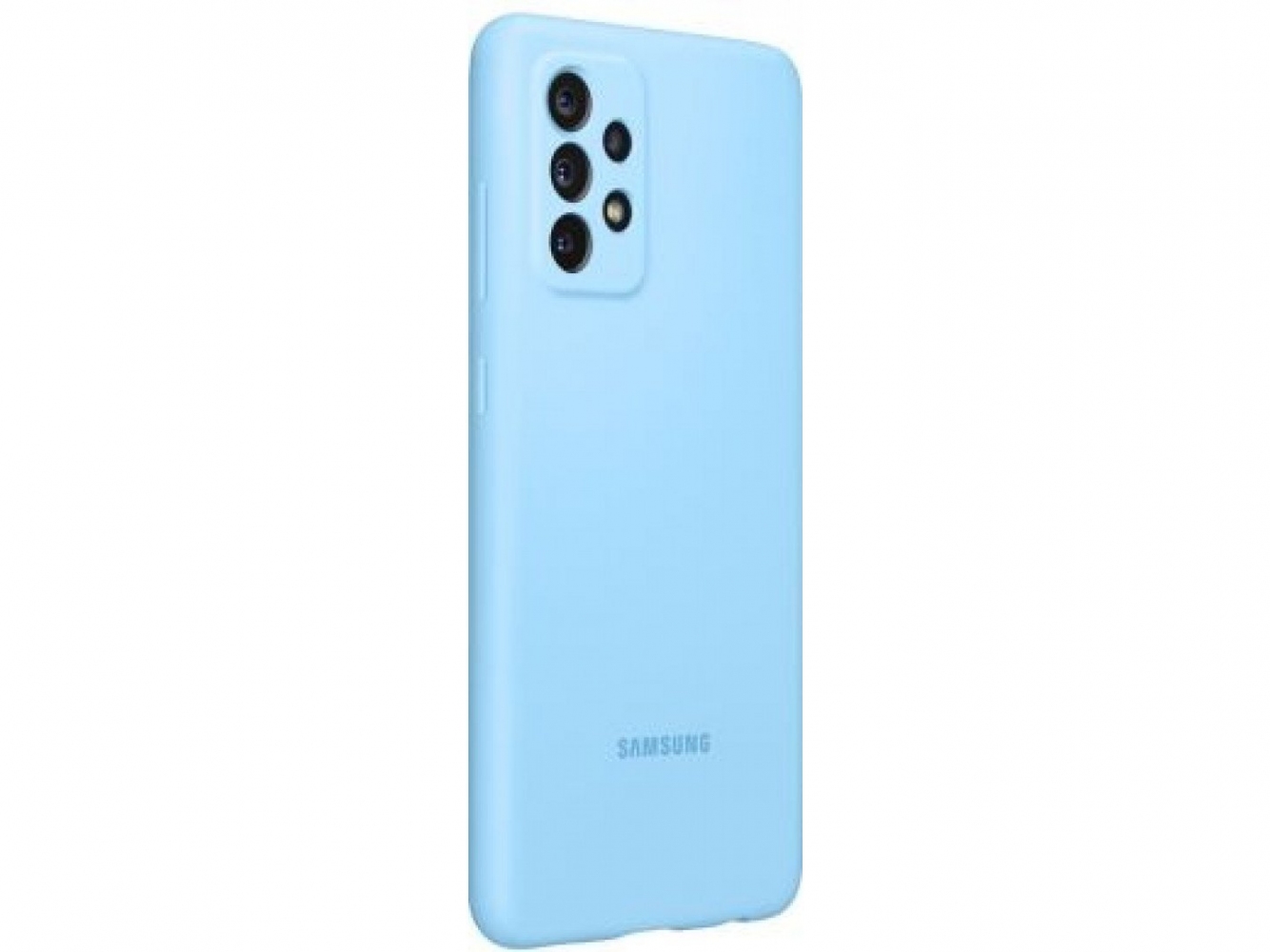Панель Silicone Cover для Samsung Galaxy A52 (A525) EF-PA525TLEGRU Blue 2 - Фото 2