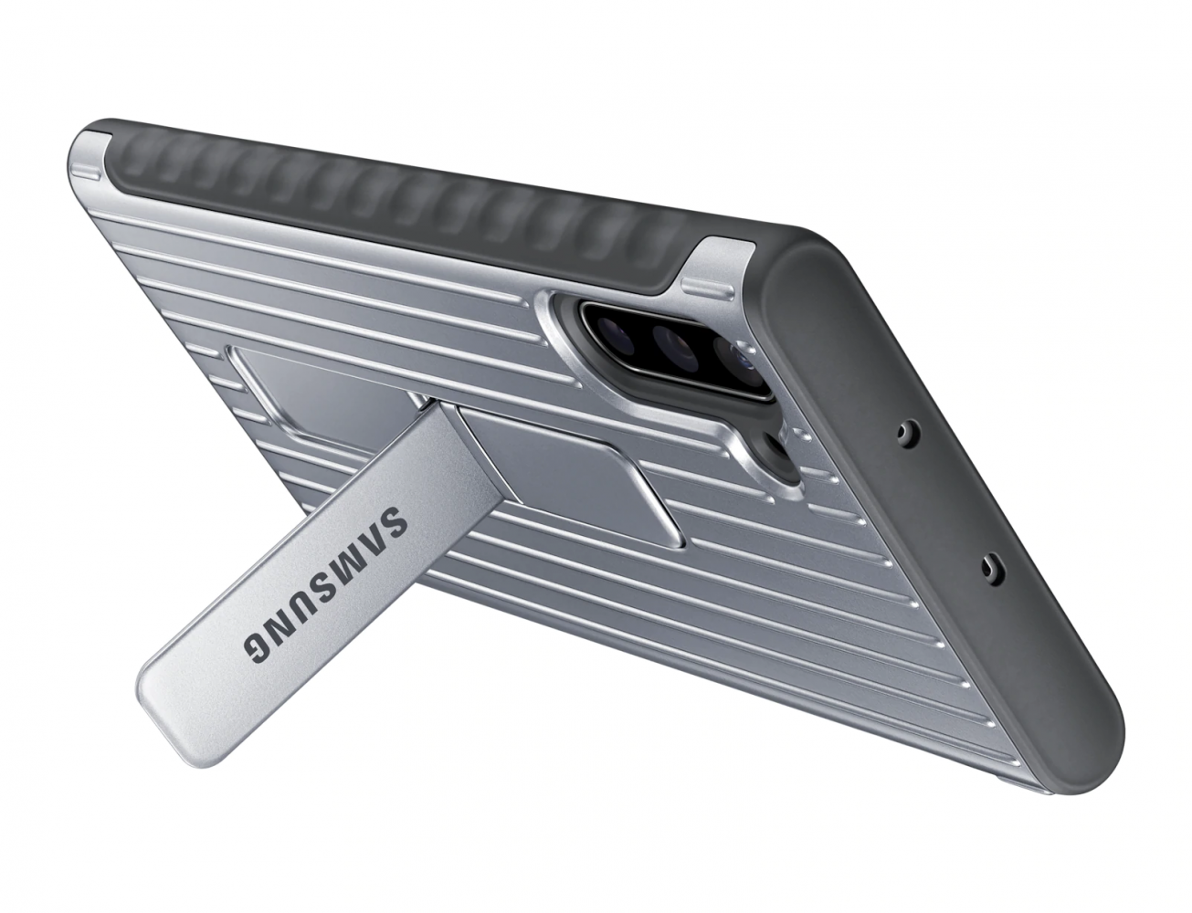 Чехол-накладка Samsung Protective Standing Cover для Samsung Galaxy Note 20 (EF-RN980CSEGRU) Silver 0 - Фото 1