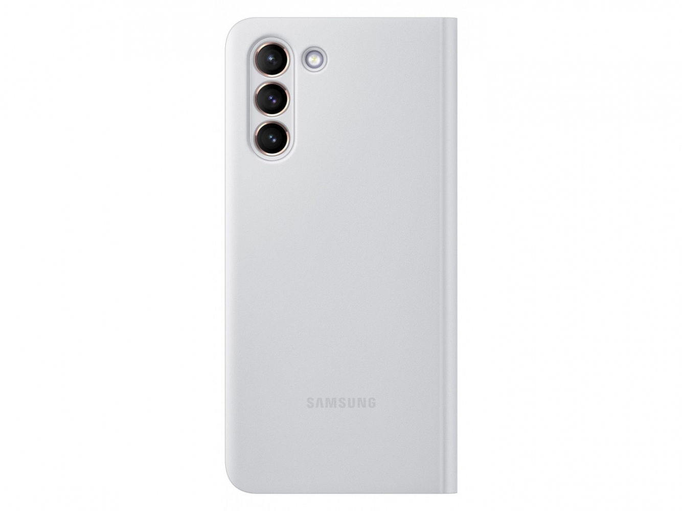 Чохол-книжка Samsung Clear View Cover для Samsung Galaxy S21 (EF-ZG991CJEGRU) Light Gray 0 - Фото 1
