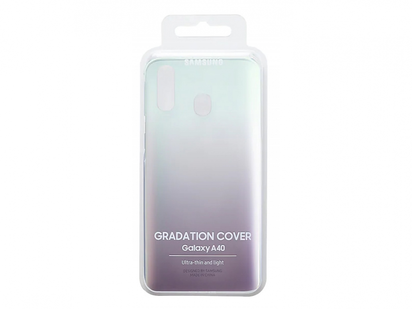 Чехол Samsung Gradation Cover для Samsung Galaxy A40 (EF-AA405CBEGRU) Black 3 - Фото 3