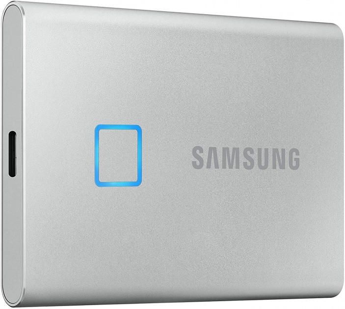 Жесткий диск Samsung Portable SSD T7 TOUCH 2TB USB 3.2 Type-C (MU-PC2T0S/WW) External Silver 2 - Фото 2