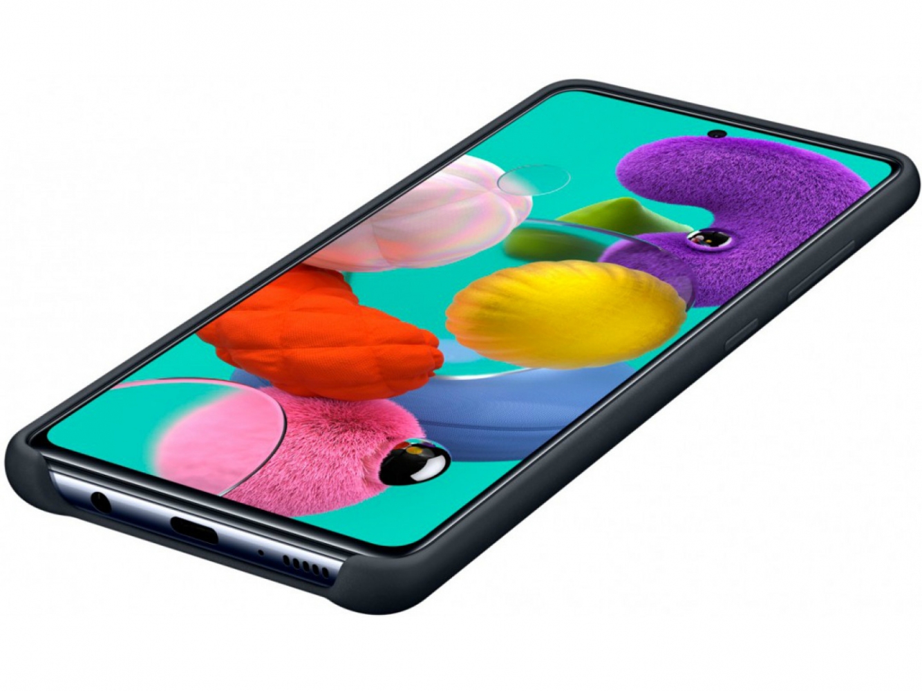 Накладка Samsung Silicone Cover для Samsung Galaxy A51/А515 (EF-PA515TBEGRU) Black 3 - Фото 3