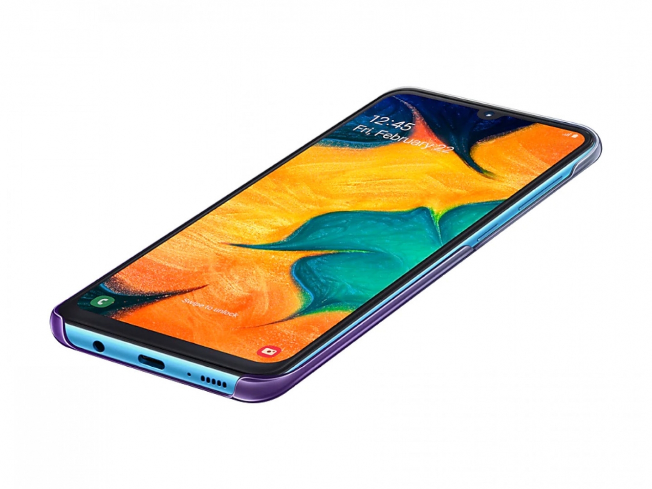 Чехол Samsung Gradation Cover для Samsung Galaxy A30 (EF-AA305CVEGRU) Violet 2 - Фото 2