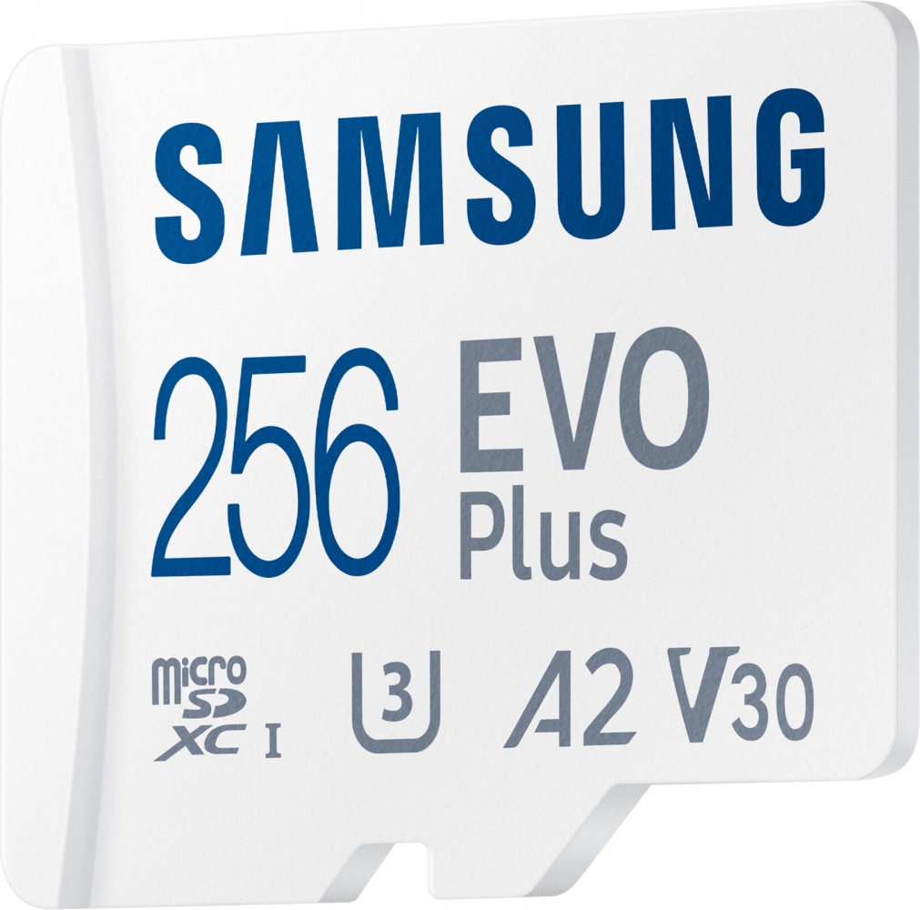 Карта памяти Samsung EVO Plus microSDXC 256GB UHS-I Class 10 + SD адаптер (MB-MC256KA/RU) 3 - Фото 3