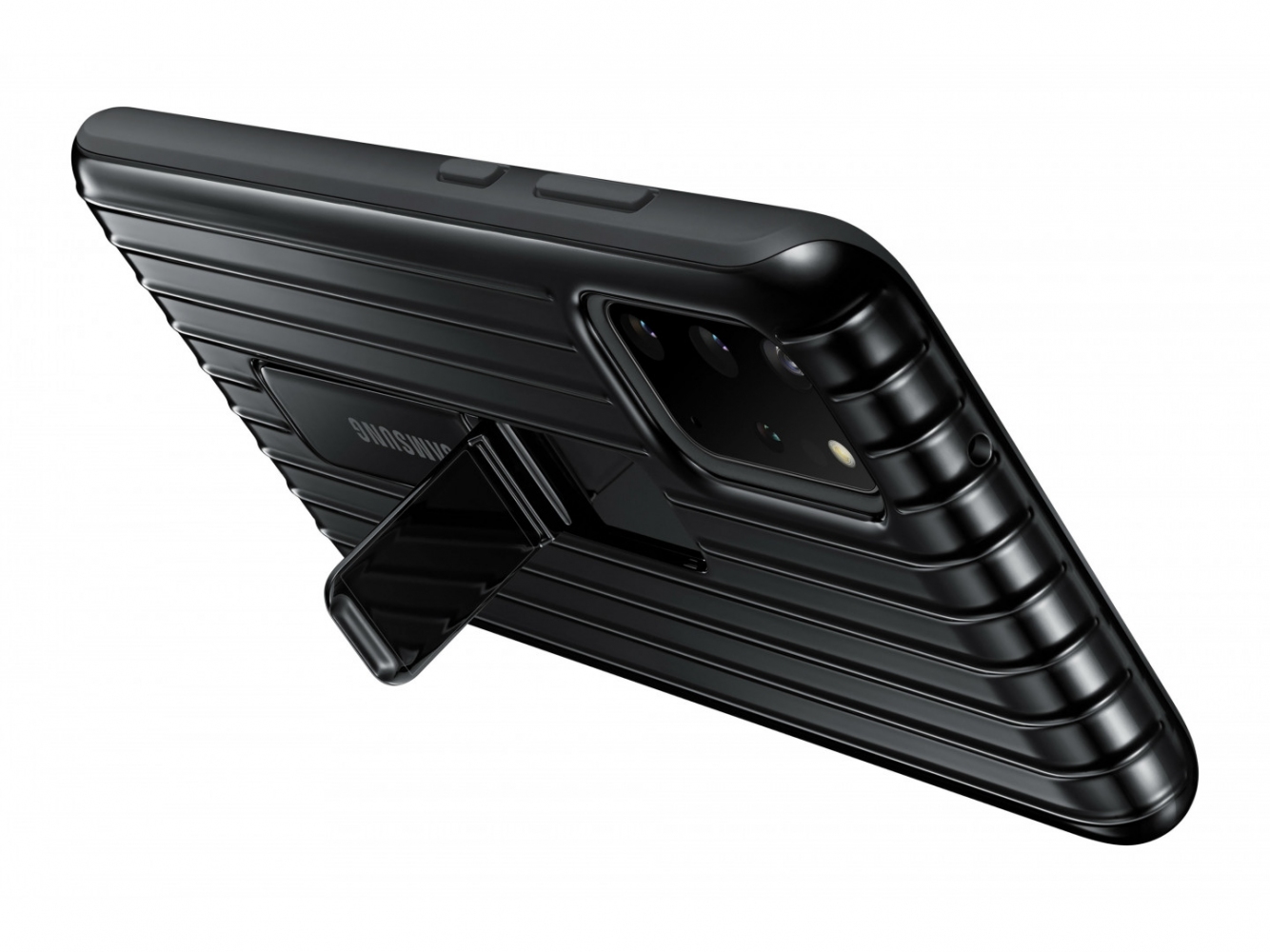 Накладка Samsung Protective Standing Cover для Samsung Galaxy S20 Plus (EF-RG985CBEGRU) Black 3 - Фото 3