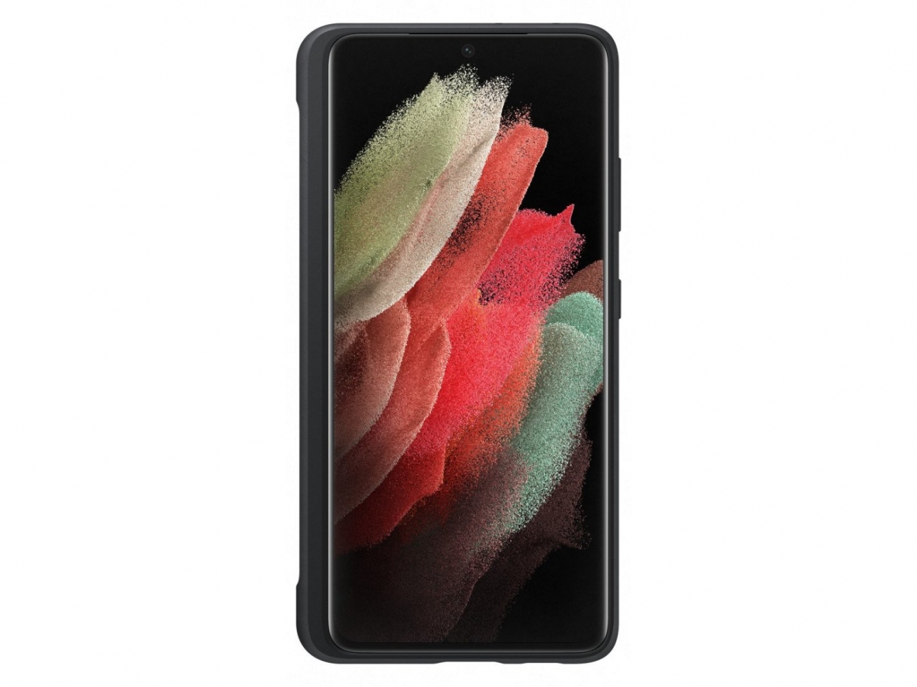 Панель Samsung Silicone Cover with S Pen для Samsung Galaxy S21 Ultra (EF-PG99PTBEGRU) Black  0 - Фото 1