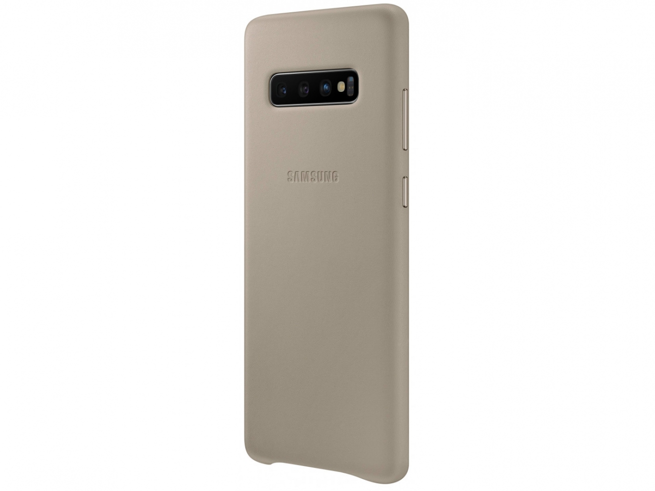 Панель Samsung Leather Cover для Samsung Galaxy S10 Plus (EF-VG975LJEGRU) Gray 2 - Фото 2