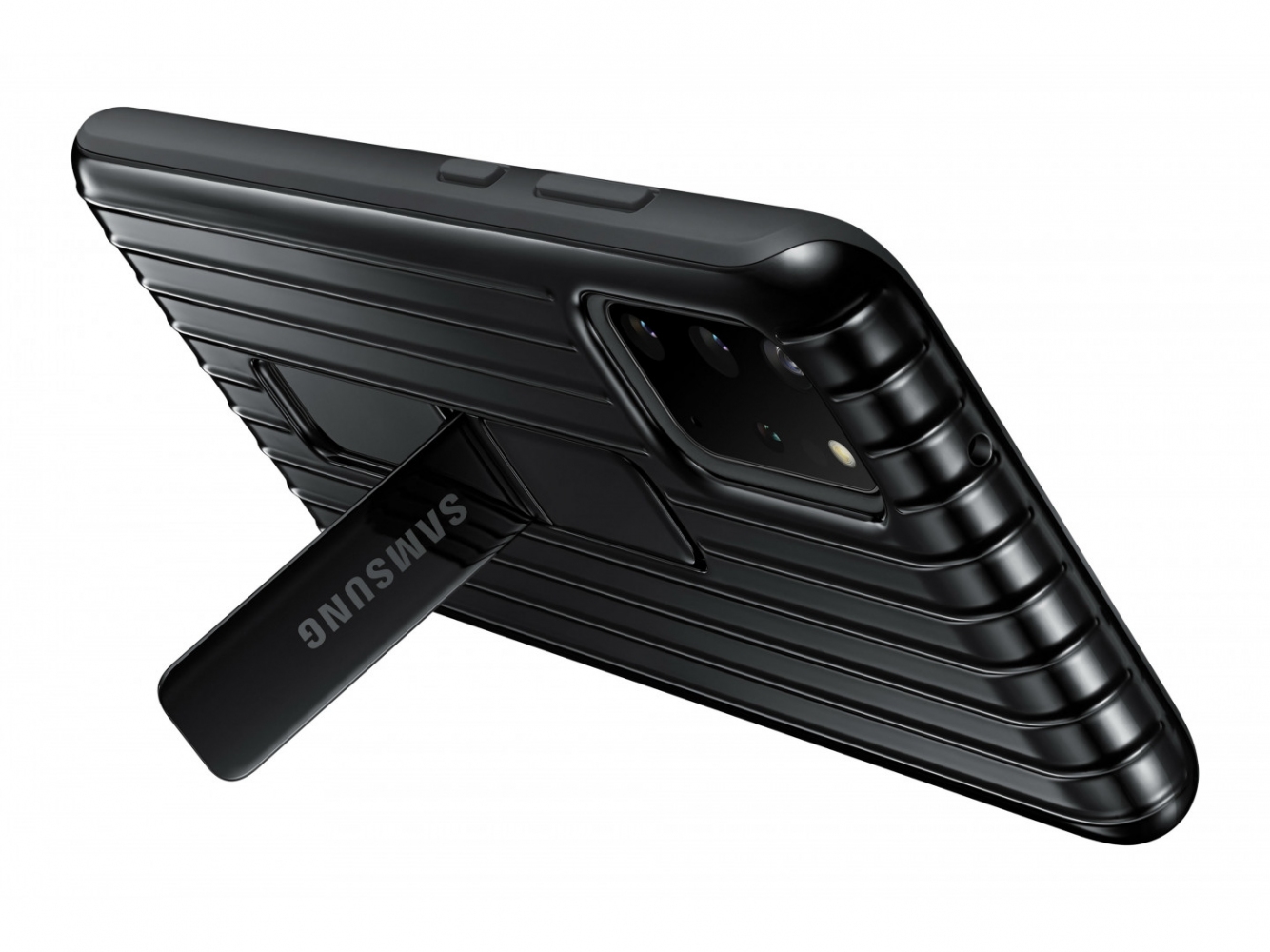Накладка Samsung Protective Standing Cover для Samsung Galaxy S20 Plus (EF-RG985CBEGRU) Black 0 - Фото 1