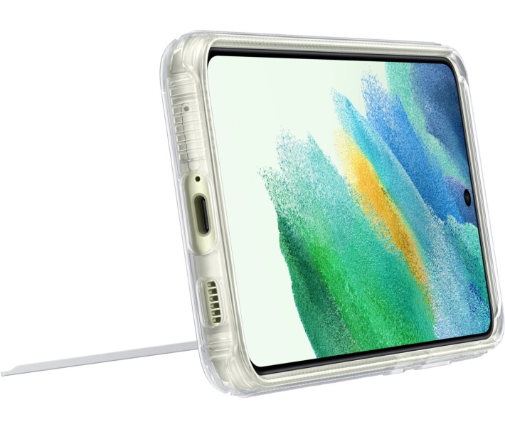 Чехол-накладка Samsung Clear Standing Cover для Samsung Galaxy S21 FE (EF-JG990CTEGRU) Transparent 4 - Фото 4