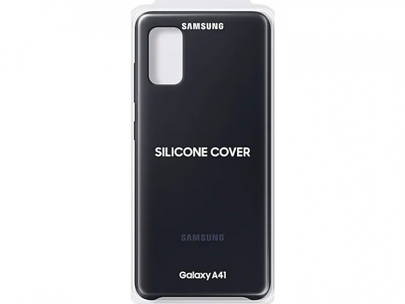 Накладка Samsung Silicone Cover для Samsung Galaxy A41 (EF-PA415TBEGRU) Black 4 - Фото 4