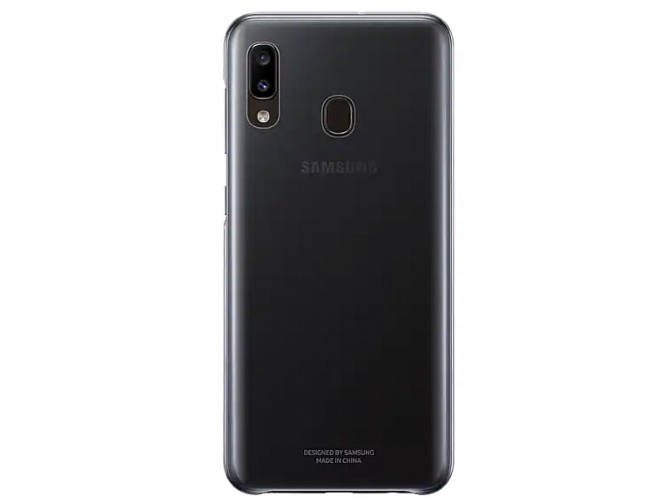 Чехол Samsung Gradation Cover для Samsung Galaxy A20 (EF-AA205CBEGRU) Bkack 0 - Фото 1