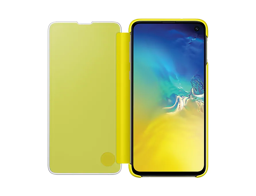 Чехол-книжка Samsung Clear View Cover для Samsung Galaxy S10e (EF-ZG970CYEGRU) Yellow 0 - Фото 1