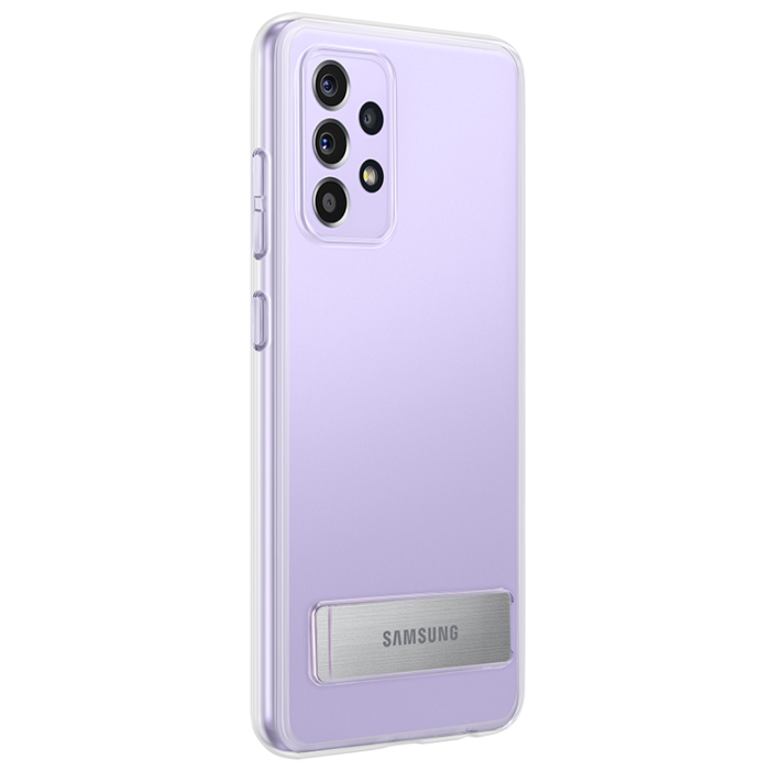 Чехол-накладка Clear Standing Cover для Samsung Galaxy A52 (A525) EF-JA525CTEGRU Transparent 4 - Фото 4