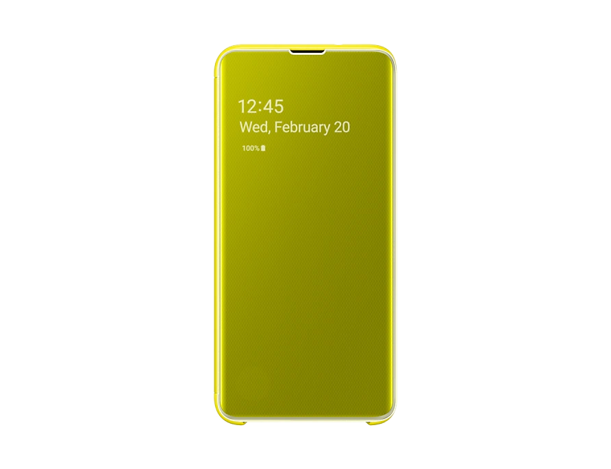 Чехол-книжка Samsung Clear View Cover для Samsung Galaxy S10e (EF-ZG970CYEGRU) Yellow 3 - Фото 3