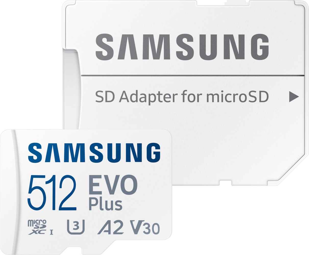 Карта пам'яті Samsung EVO Plus microSDXC 512GB UHS-I Class 10 + SD-адаптер (MB-MC512KA/RU) 2 - Фото 2