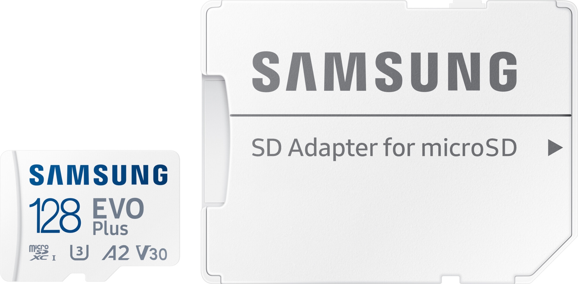 Карта памяти Samsung EVO Plus microSDXC 128 GB UHS-I Class 10 + SD-адаптер (MB-MC128KA/RU) 0 - Фото 1