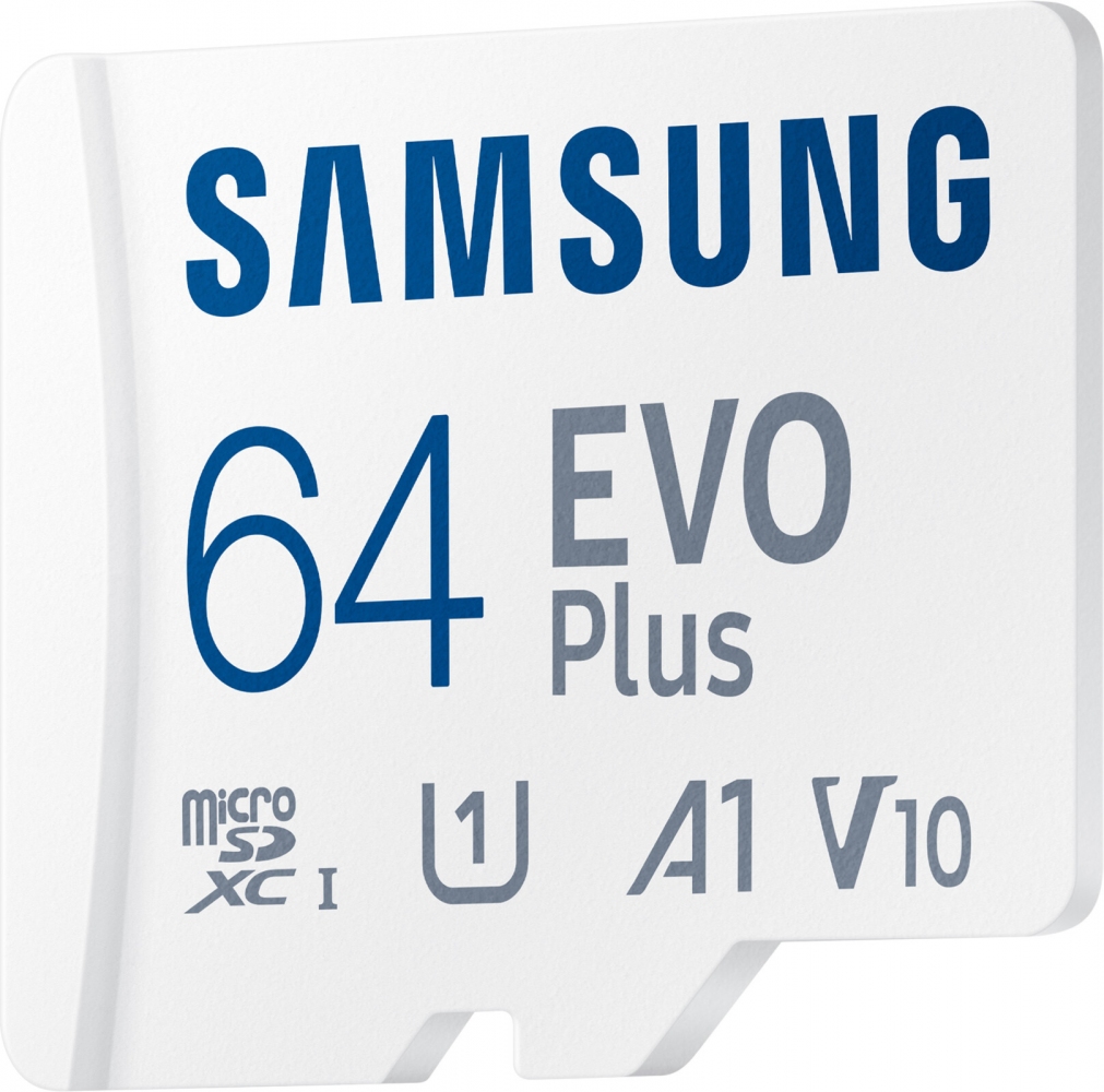 Карта памяти Samsung EVO Plus microSDXC 64 GB UHS-I Class 10 + SD-адаптер (MB-MC64KA/RU) 3 - Фото 3