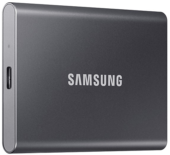 Жорсткий диск Samsung Portable SSD T7 1TB USB 3.2 Type-C (MU-PC1T0T/WW) External Grey 2 - Фото 2