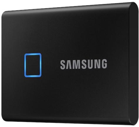 Жесткий диск Samsung Portable SSD T7 TOUCH 1TB USB 3.2 Type-C (MU-PC1T0K/WW) External Black 2 - Фото 2