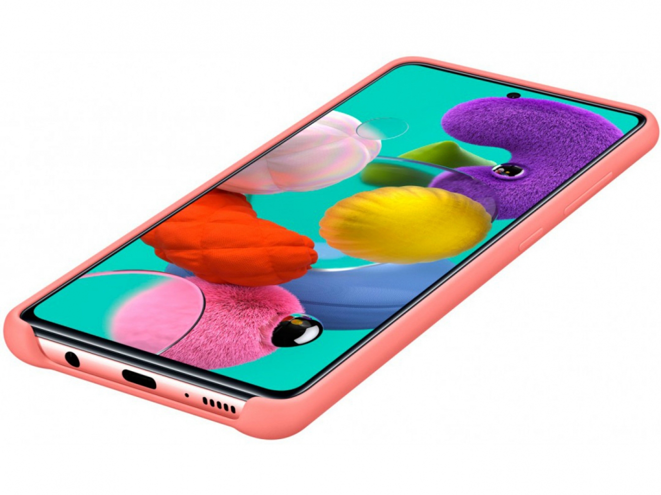 Накладка Samsung Silicone Cover для Samsung Galaxy A51/А515 (EF-PA515TPEGRU) Pink 3 - Фото 3