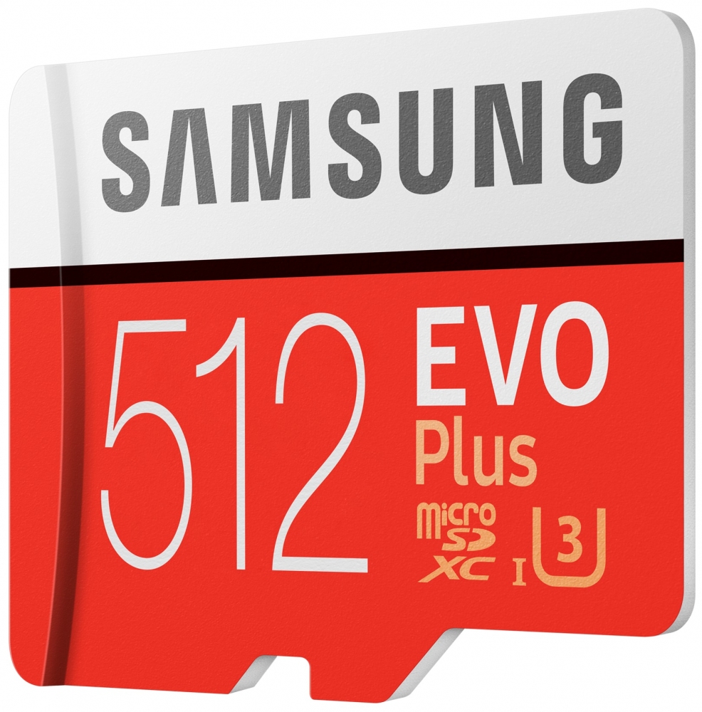 Карта памяти Samsung EVO Plus microSDXC 512GB UHS-I Class 10 + SD адаптер (MB-MC512HA/RU) 2 - Фото 2