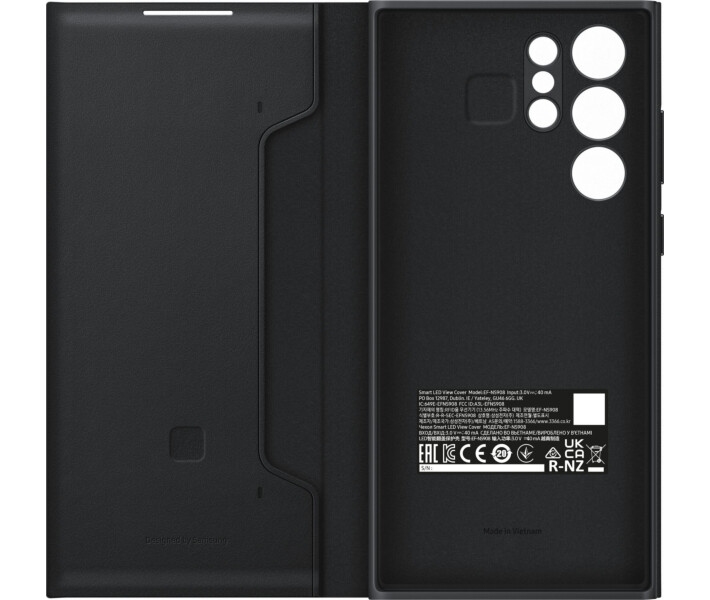Чехол-книжка Samsung Smart LED View Cover для Samsung Galaxy S22 Ultra (EF-NS908PBEGRU) Black 4 - Фото 4