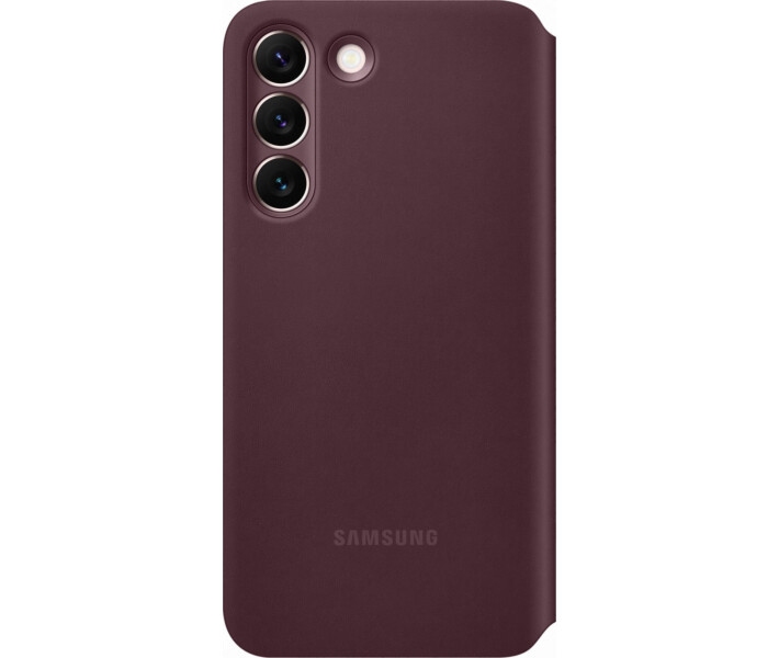 Чохол-книжка Samsung Smart Clear View Cover для Samsung Galaxy S22 (EF-ZS901CEEGRU) Burgundy 0 - Фото 1