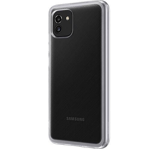 Чехол Samsung Soft Clear Cover для Samsung Galaxy A03 (EF-QA035TTEGRU) Transparent  2 - Фото 2