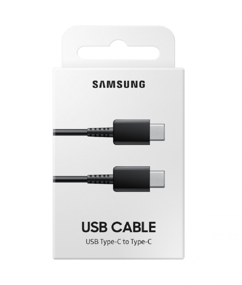 Кабель Samsung USB Type-C – USB Type-C 60 Вт 1 м (EP-DA705BBRGRU) Black 3 - Фото 3