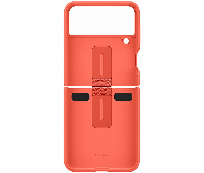 Накладка Silicone Cover with Ring для Samsung Galaxy Z Flip 3 (EF-PF711TPEGRU) Coral 3 - Фото 3
