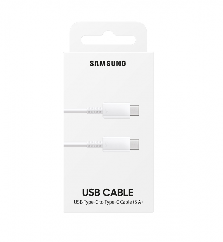 Кабель Samsung USB Type-C – USB Type-C 100 Вт 1 м (EP-DN975BWRGRU) White 0 - Фото 1