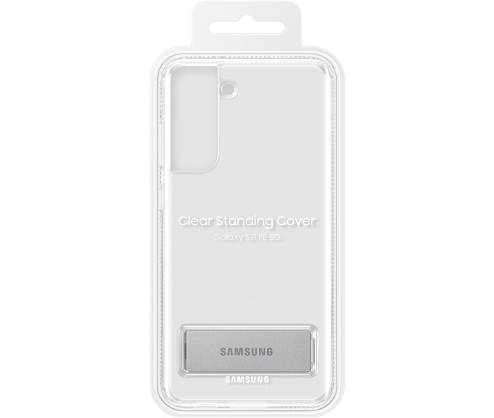 Чохол-накладка Samsung Clear Standing Cover для Samsung Galaxy S21 FE (EF-JG990CTEGRU) Transparent 7 - Фото 7