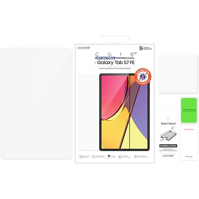 Захисне скло Samsung Araree Sub Core Tempered Glass для Samsung Galaxy Tab S7 FE (GP-TTT736KDATW) 2 - Фото 2