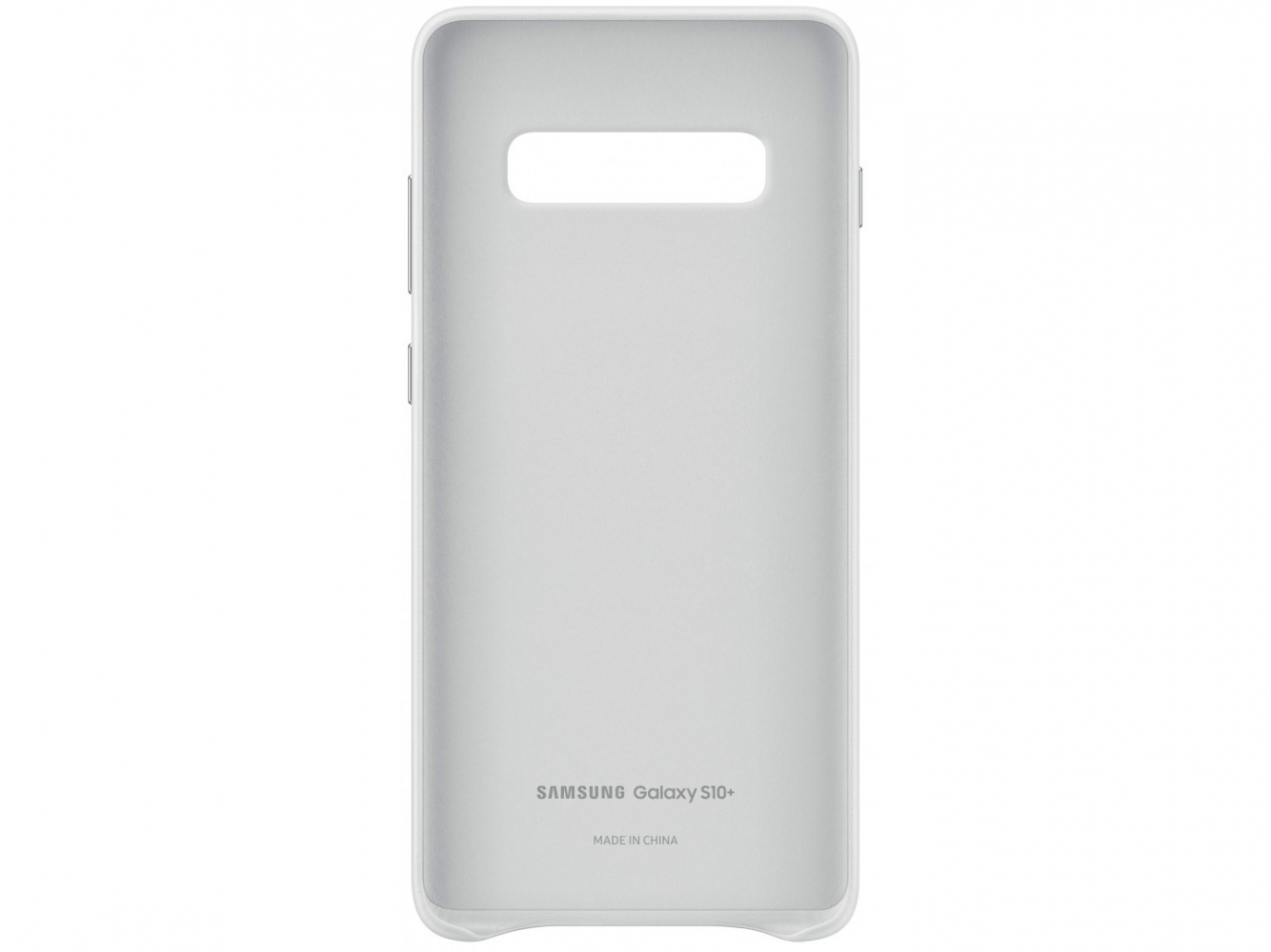 Панель Samsung Leather Cover для Samsung Galaxy S10 Plus (EF-VG975LWEGRU) White 3 - Фото 3