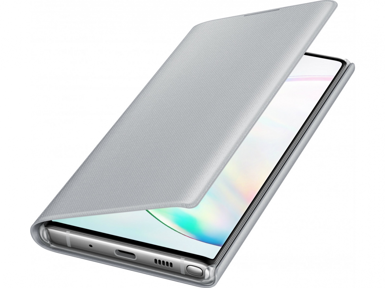 Чехол Samsung LED View Cover для Samsung Galaxy Note 10 (EF-NN970PSEGRU) Silver 0 - Фото 1