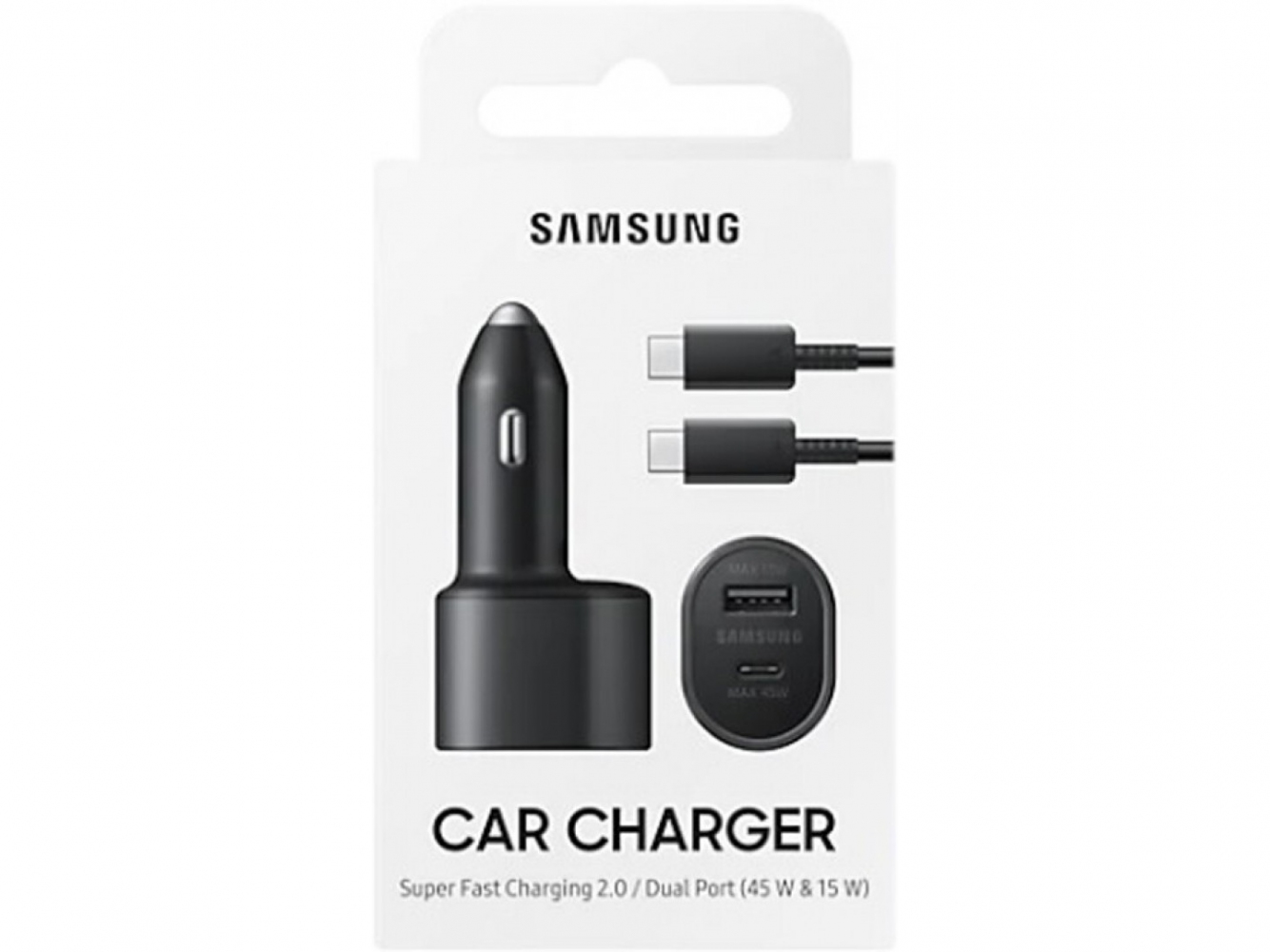 Автомобільний зарядний пристрій Samsung Super Fast Dual Car Charger (EP-L5300XBEGRU) Black 5 - Фото 5
