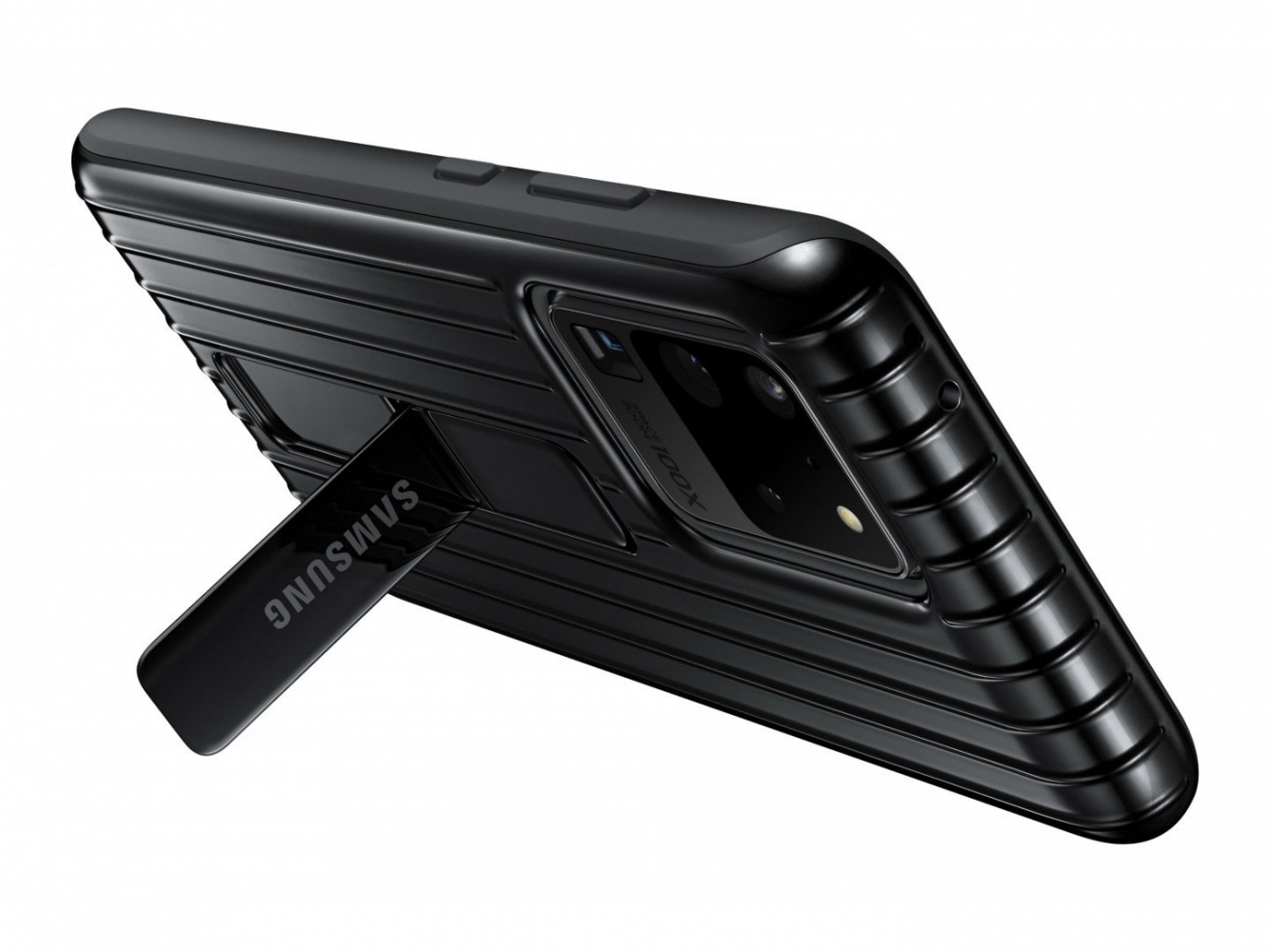 Накладка Samsung Protective Standing Cover для Samsung Galaxy S20 Ultra (EF-RG988CBEGRU) Black 0 - Фото 1