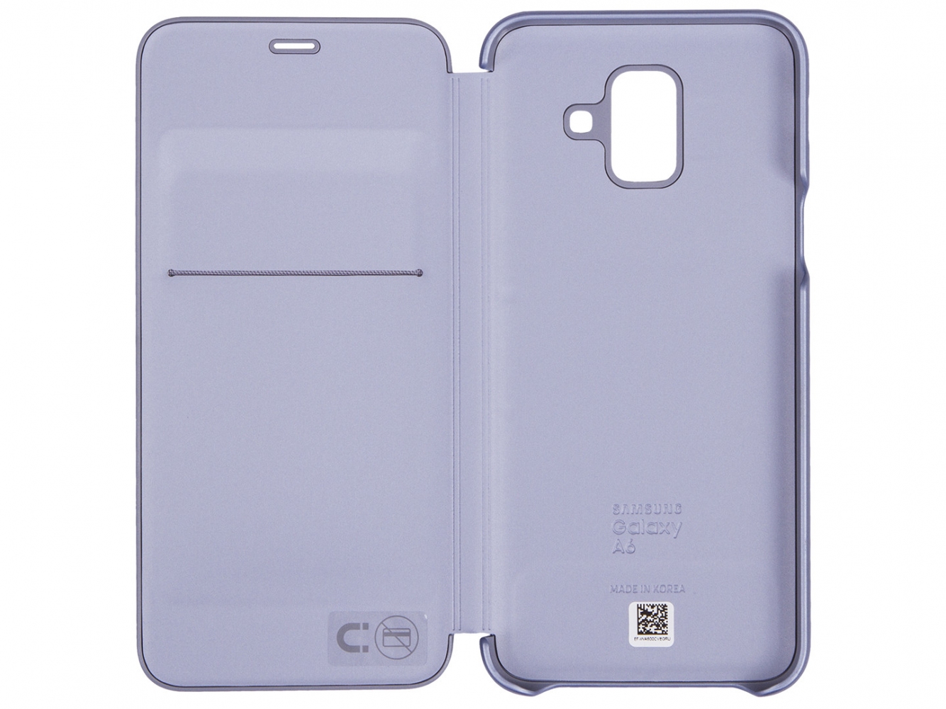 Чехол-книжка Samsung Flip wallet cover A6 2018 (EF-WA600CVEGRU) Violet 0 - Фото 1
