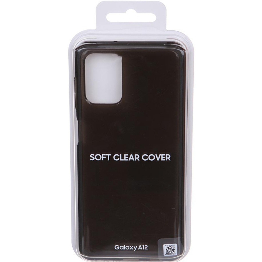 Чехол Samsung Soft Clear Cover для Samsung Galaxy A12 (A125) (EF-QA125TBEGRU) Black 3 - Фото 3