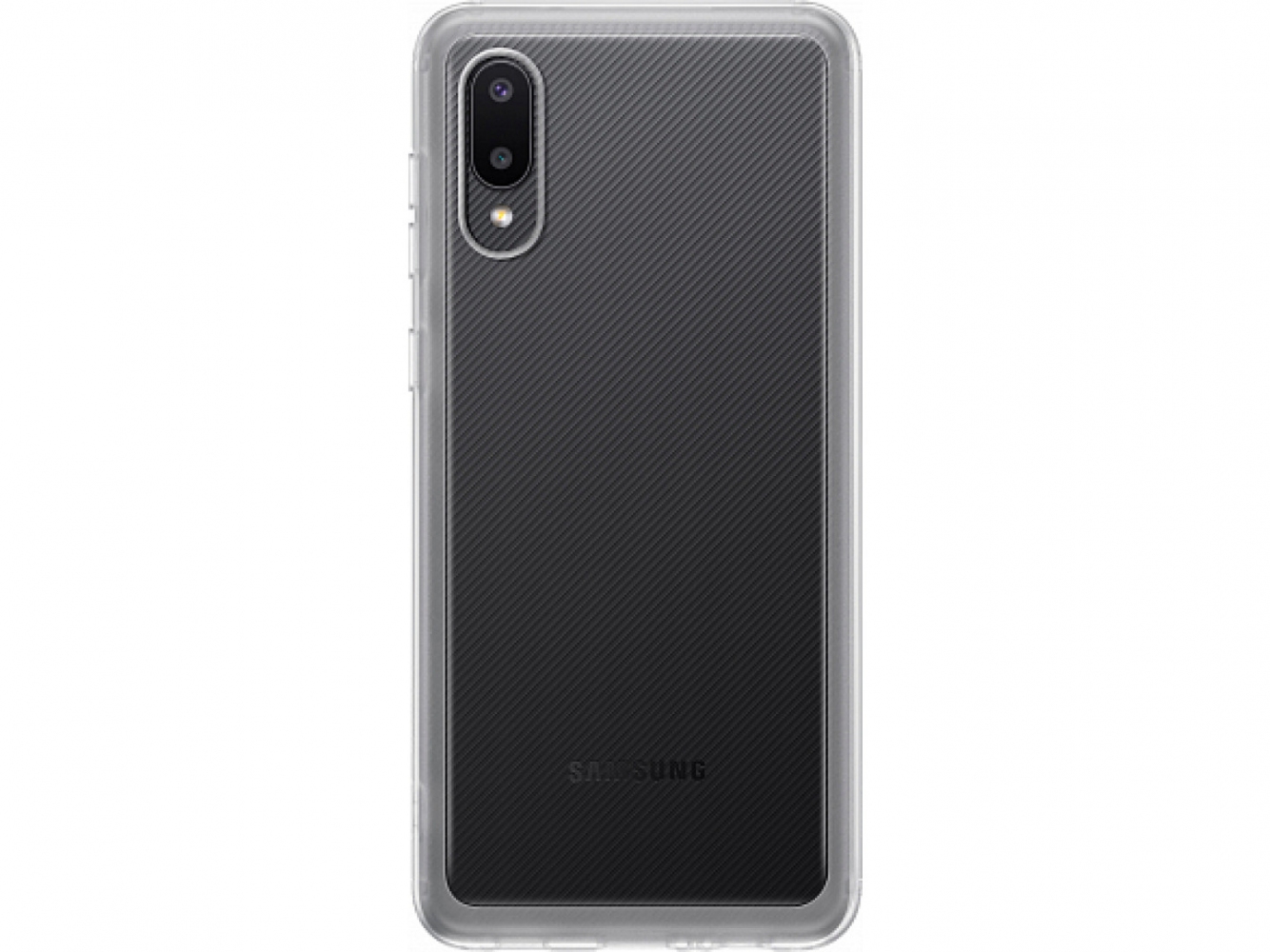 Чехол Samsung Soft Clear Cover для Samsung Galaxy A02 (A022) (EF-QA022TTEGRU) Transparent 0 - Фото 1