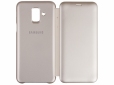 Чехол-книжка Samsung Flip wallet cover A6 2018 (EF-WA600CFEGRU) Gold - фото 2 - Samsung Experience Store — брендовый интернет-магазин