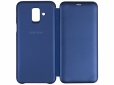 Чехол-книжка Samsung Flip wallet cover A6 2018 (EF-WA600CLEGRU) Blue - фото 3 - Samsung Experience Store — брендовый интернет-магазин