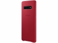 Панель Samsung Leather Cover для Samsung Galaxy S10 Plus (EF-VG975LREGRU) Red - фото 3 - Samsung Experience Store — брендовый интернет-магазин